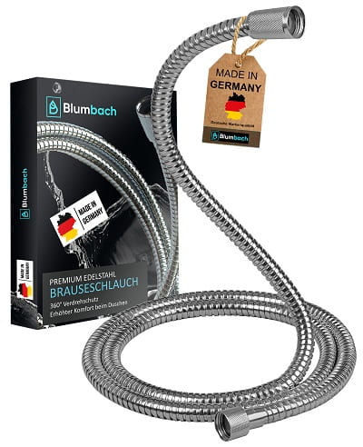 Duschschlauch Blumbach Brauseschlauch kaufen test vergleich Metall geriffelt schlauch 150, 160, 200 cm